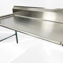 NSF Clean Dish Table 60W x 30D x45H inches CDT-60L-318