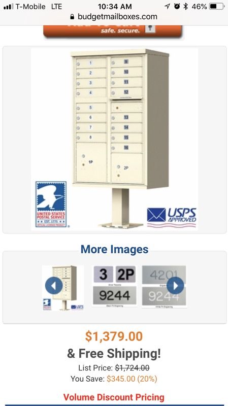 Mailbox commercial mailbox I have all the keys
