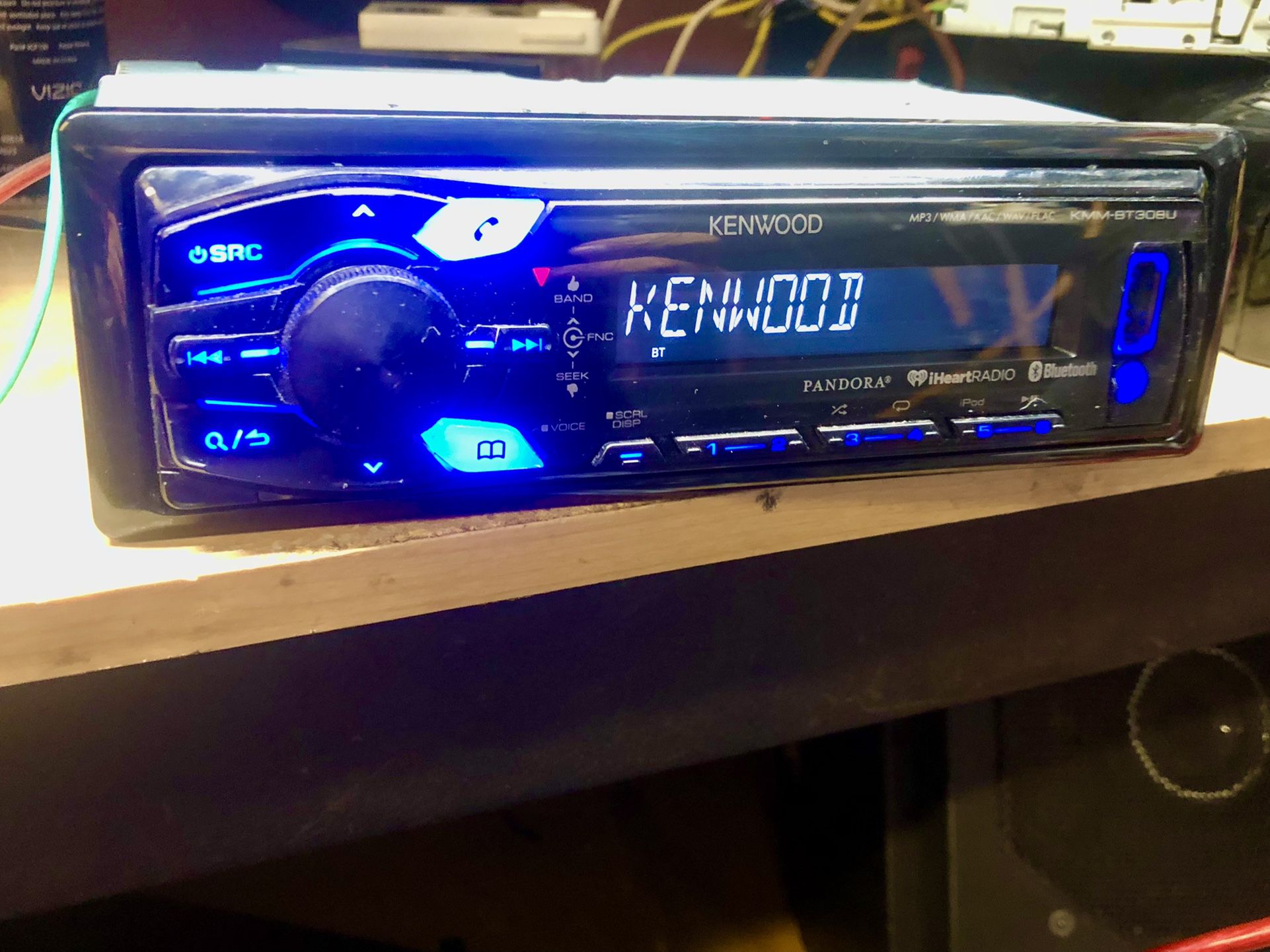 Kenwood Bluetooth Audio USB Auxiliary Car Stereo Head Unit 