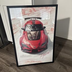 Toyota Supra Wall Art