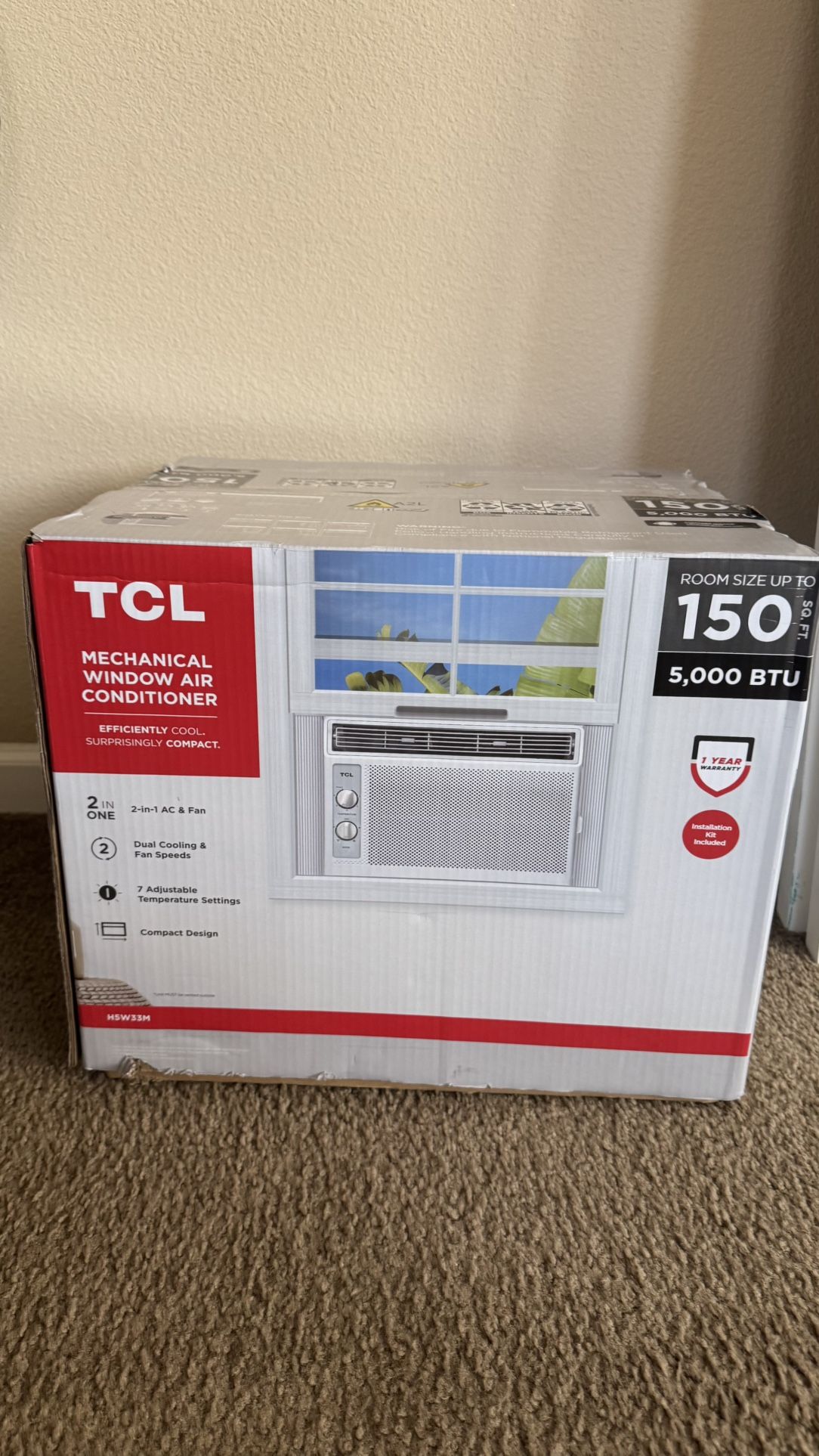 TCL Mechanical Window AC And Fan