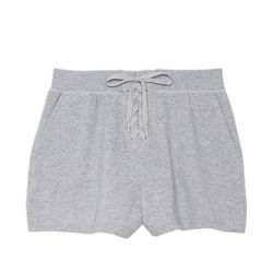 Medium VICTORIA'S SECRET Cotton High-Rise Fleece Lace-Up Shorts