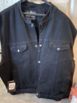 Men’s Denim Riding Vest