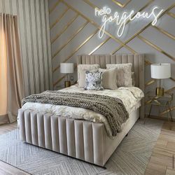 Tufted Custom Bed Any Size Any Color No Money Down No Credit Need 0% Interest 