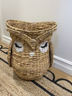 Pottery barn kids Owl Storage Basket