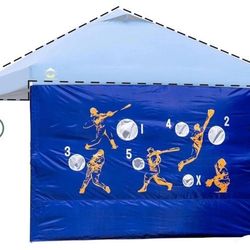 NEW Crown Shades Canopy Sidewall  10x10 Game Wall New