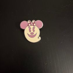 Pink Minnie mouse ghost pin