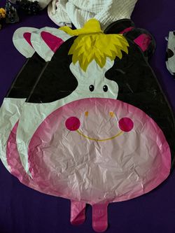 Cow print balloons