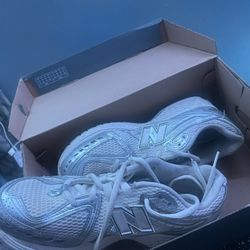 Grey And White New Balances