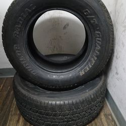 255/60/15 DUNLOP ABOUT 95% $240 (2) TIRES 