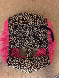 Shopping cart cover leopard and pink