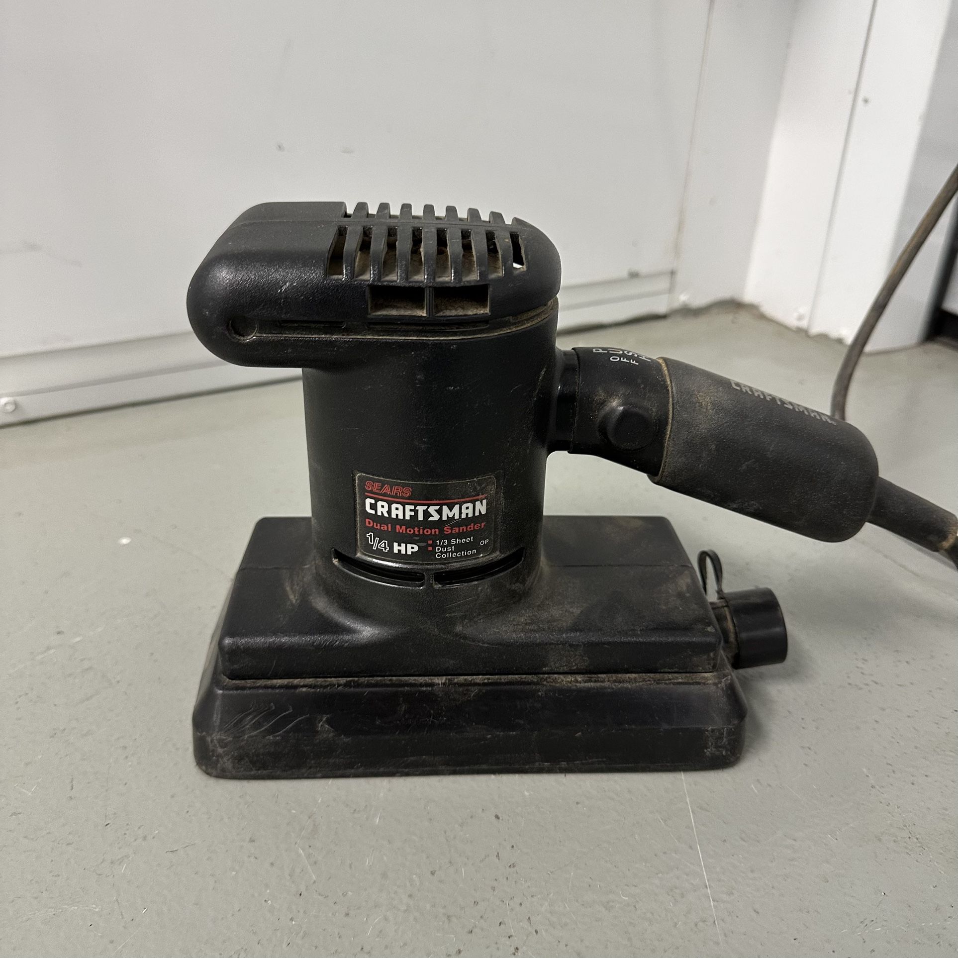 Craftsman Dual Motion Sander, 1/3 Sheet, 1/4 HP