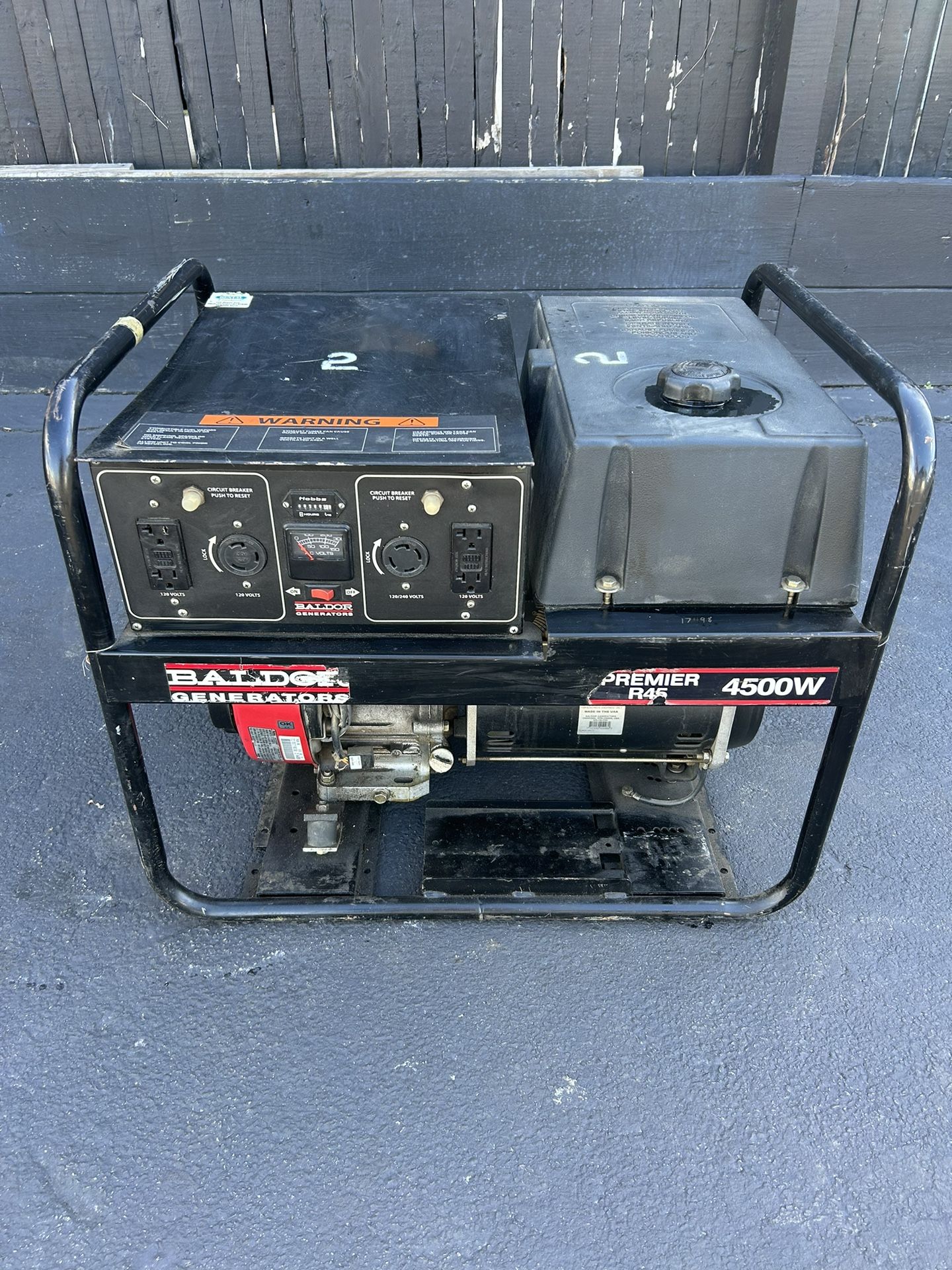 Baldor Heavy Duty 4500 Watt Generator