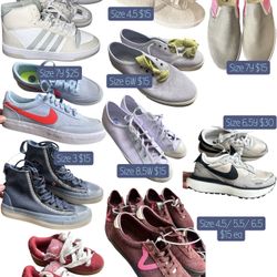 Adidas / Nike / Converse / Vans / Puma SHOES $15-$30