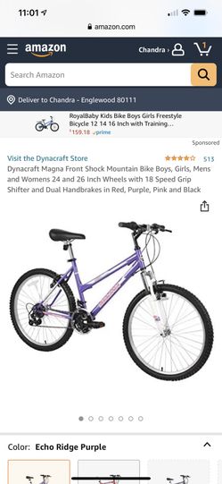 Girls Magna Great Divide All Gray Bike 21 Speed