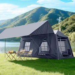 NAIZEA Inflatable Camping Tent for 8-10 Person Blow up Tent 4 Season Air Tent