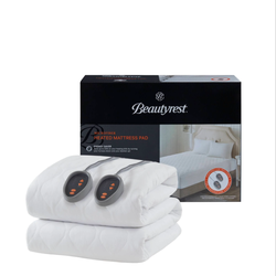 Open box New - Queen Size Beautyrest Microfiber Heated Mattress Pad