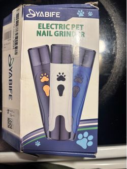 YABIFE Electric Pet Nail Grinder with Clippers