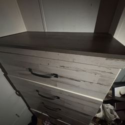 2 bed side tables dresser with mirror and Chester drawer