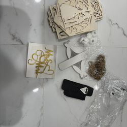 New Gold and Cream Wedding Decor Set