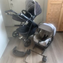 Nuna pipa car seat with Mockingbird stroller