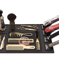 Barber Tools Organizer Mat