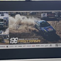 Travis Pastrana Autographed X-Games 12 Rally team USA Poster