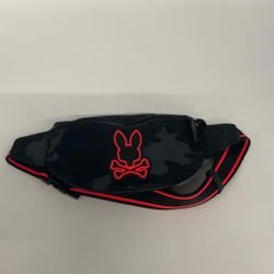 *NEW* Psycho Bunny Fanny Pack Black and Orange