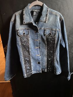 Denim & Black Lace Jacket