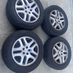 4 — 225/60r16 5x100 5x3.94 Stock Subaru Crosstrek Outback Forester Toyota Matrix  Wheels Rims Tires 