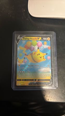 Flying Pikachu V Pokémon Card in Hard Case