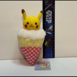 Pikachu Pokemon Tea Party Icecream Banpresto Plush TAG Toy Doll Japan