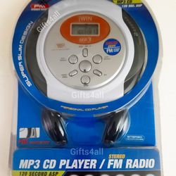 MP3 CD Player with FM Radio (Super Rare - Vintage )  -NEW-SEALED 