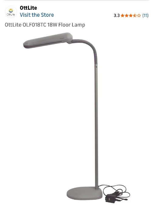 OttLite Floor Lamp task Lighting