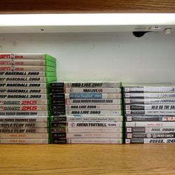 Lot of 37 Retro Xbox & PS2 Sports Games – Complete Cases – Great for Collectors!