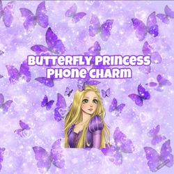 Butterfly Princess Phone Charm