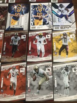 Football cards - Assorted Players  2019-2021 Panini