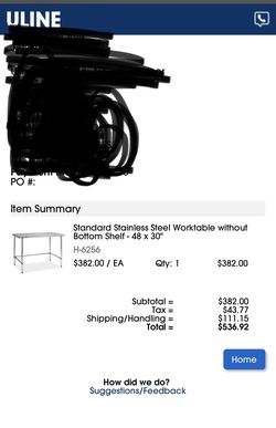 Brand New Stainless Steel Table 
