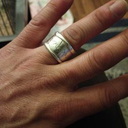 Thick Silver Ring 