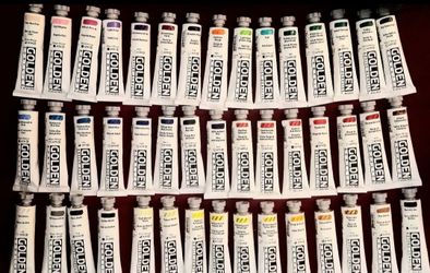 GOLDEN HEAVY BODY ACRYLIC PAINT TUBES