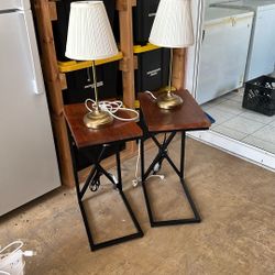 Night Stand With Lamps