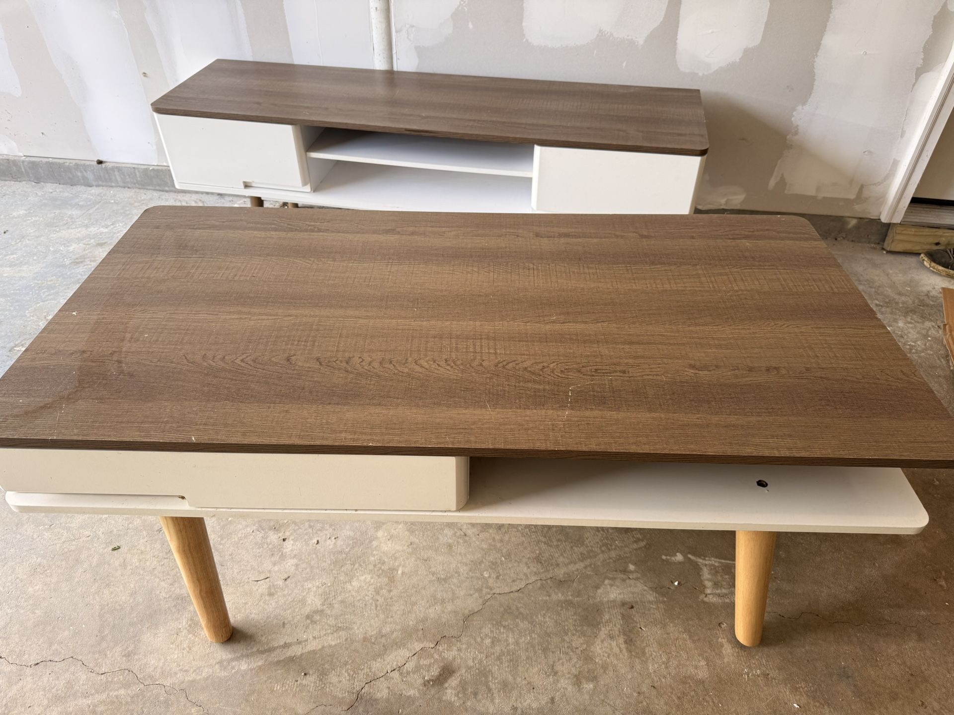 Entrainment Center and coffee table set