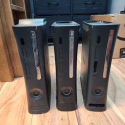 Xbox 360 Bundle (3 Consoles) + 120GB OEM HDD — AS IS