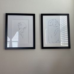 Set Of Two Minimalist Art Pieces 