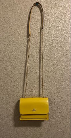 Yellow klare coach bag