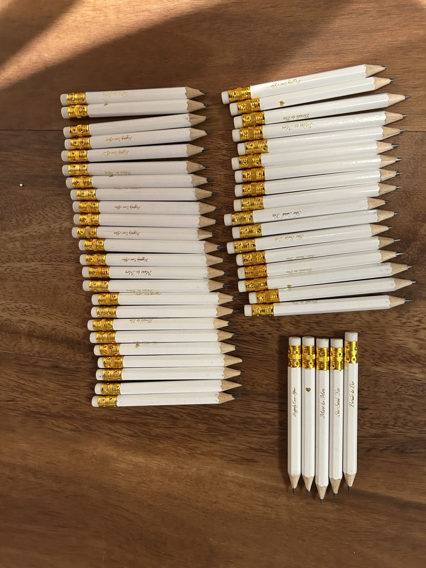 Bridal Shower Golf Pencils