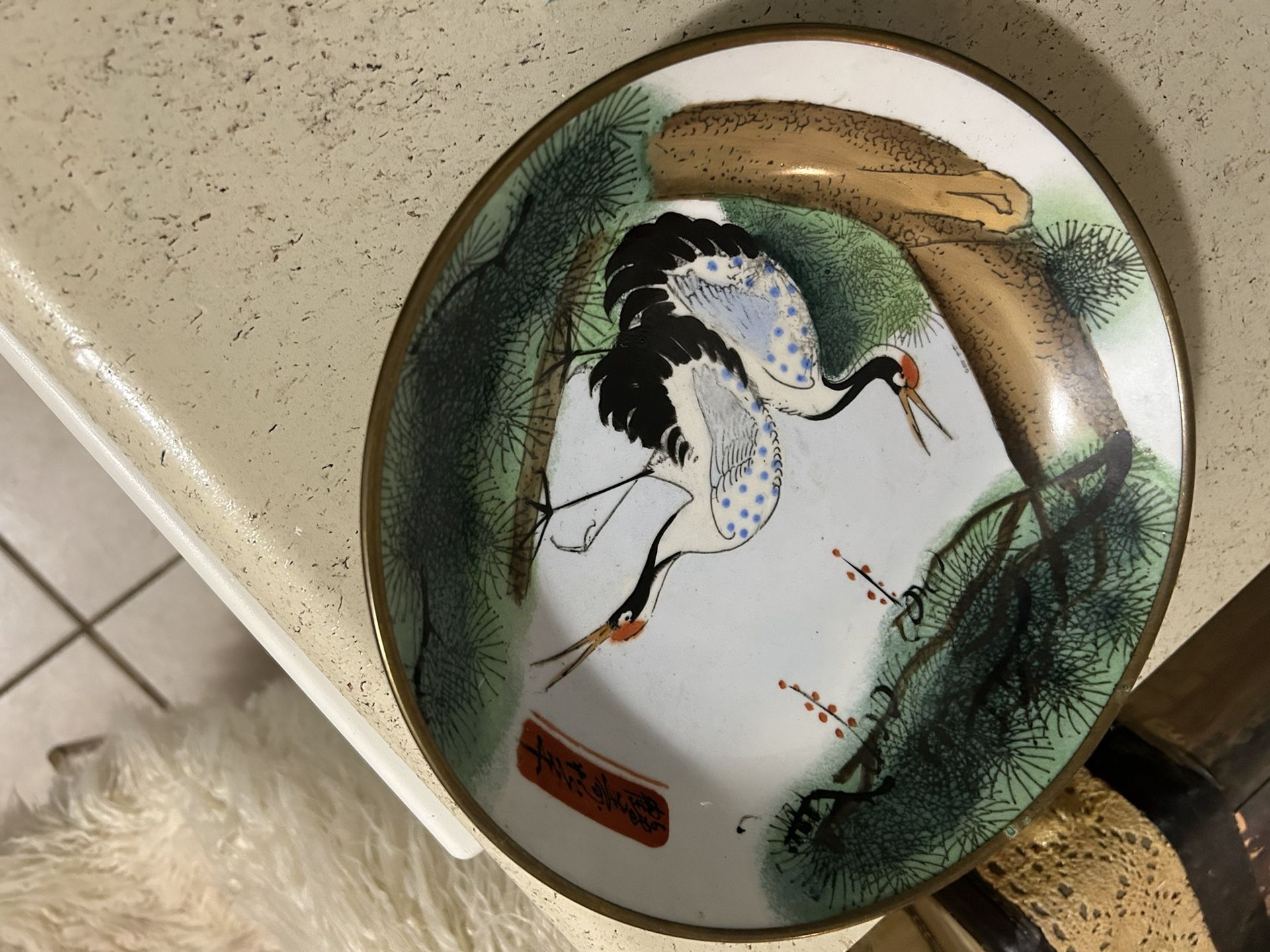Decorative Hand Painted Oriental Bowl