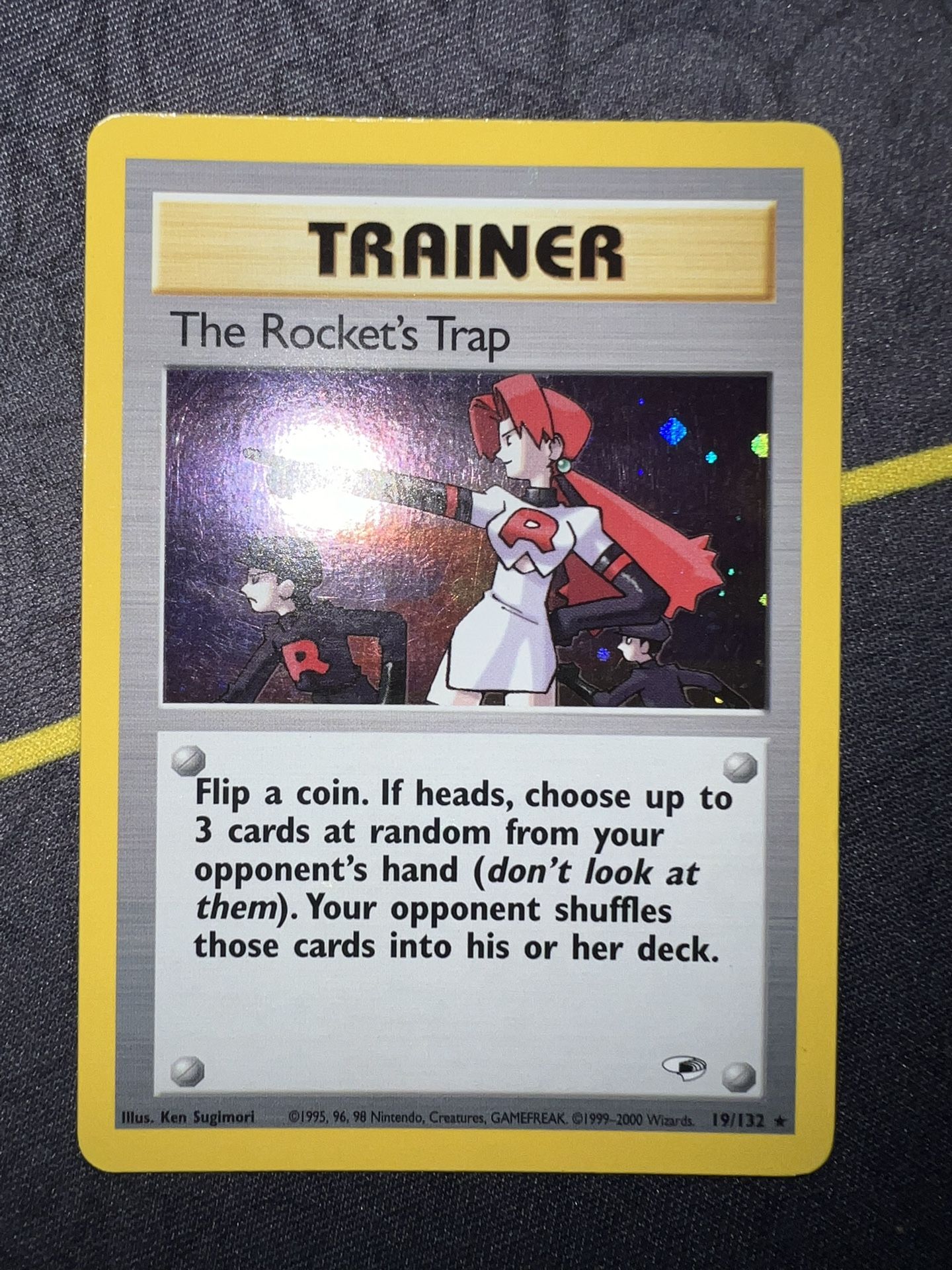 The Rocket’s Trap 19/132 Holo WOTC Vintage Gym Heroes Set