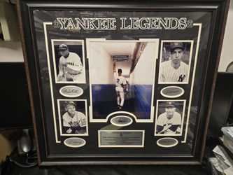 New York Yankees Legend Framed Photo Pictures Jeter Mantle Ruth