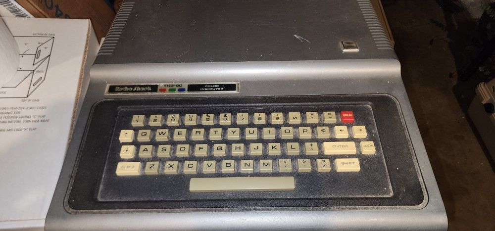 Vintage Radio Shack Trs-80 Color Computer 